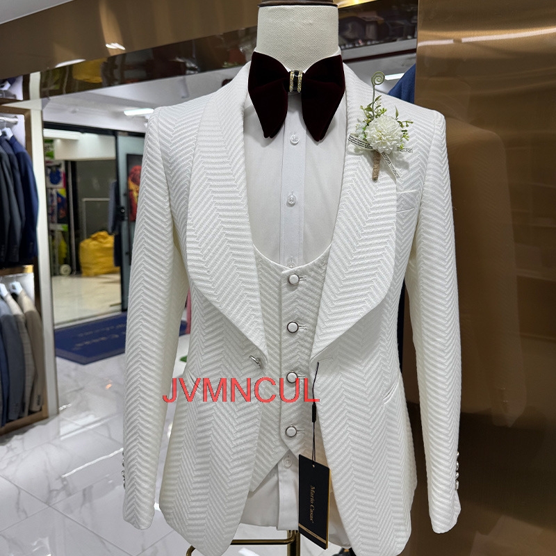 Men'S Formal Wear For Reception - بدلة رجالية عصرية من 3 قطع