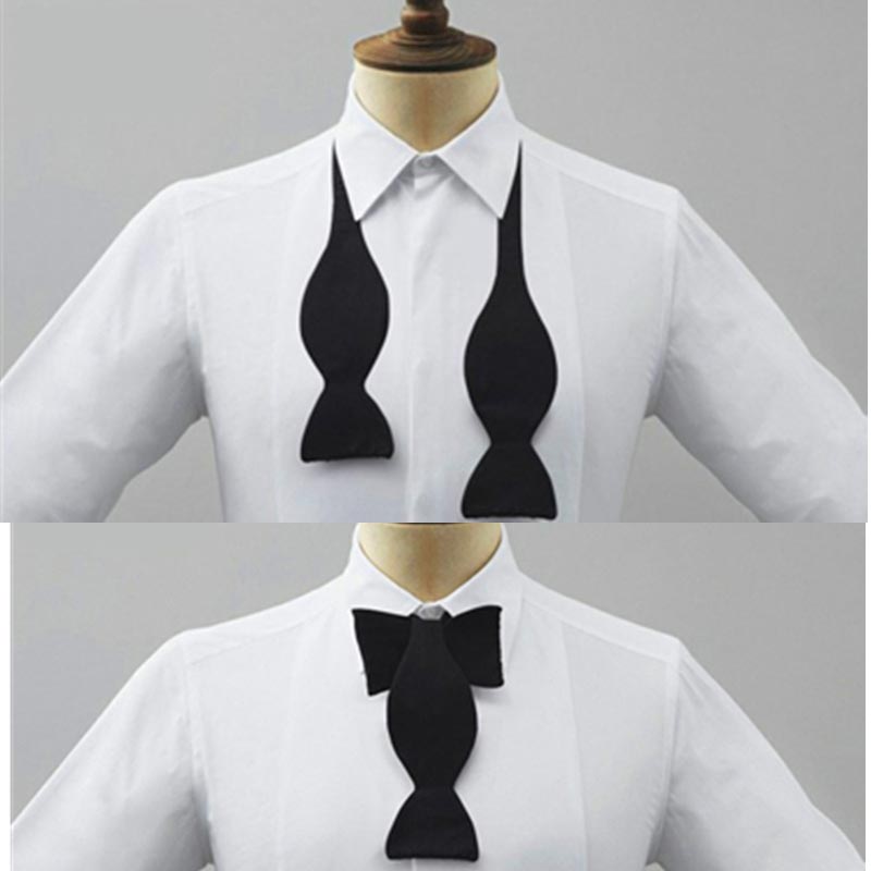 Men Formal Wear Black And White - ربطة عنق رسمية للرجال قابلة للتعديل