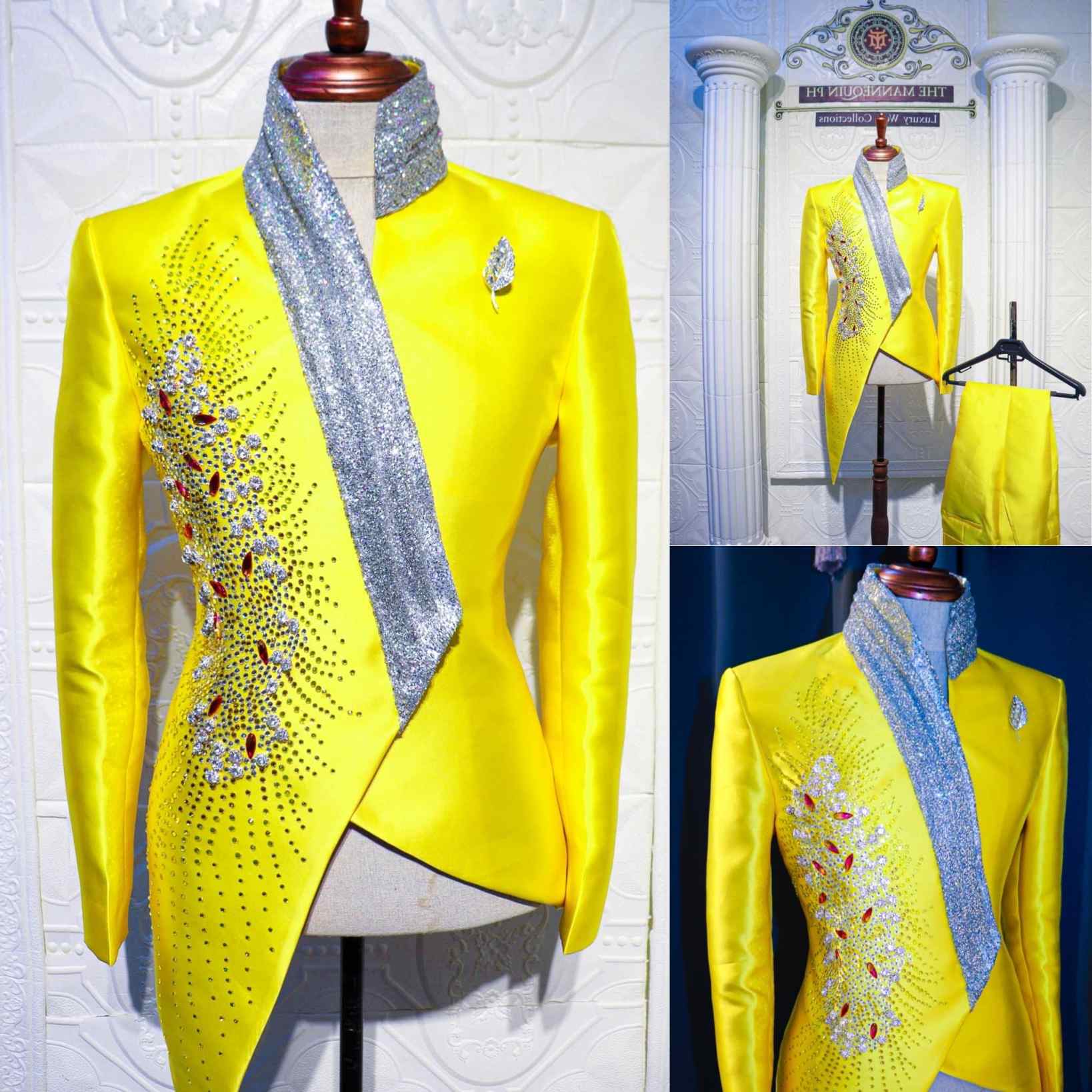 Unique Men'S Formal Wear - أزياء الزفاف الأصفر البدلات الرسمية فريدة