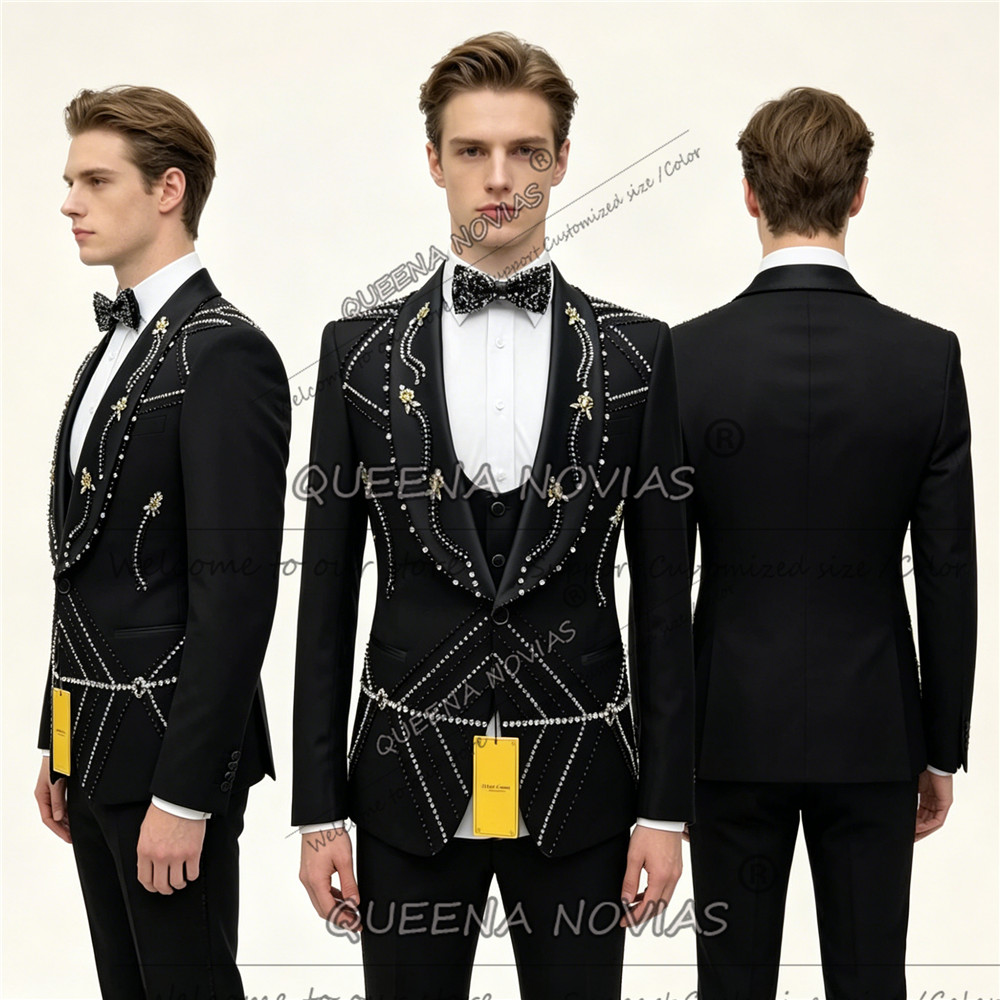Unique Men'S Formal Wear - بدلة رجالية بتصميم فريد، طقم من