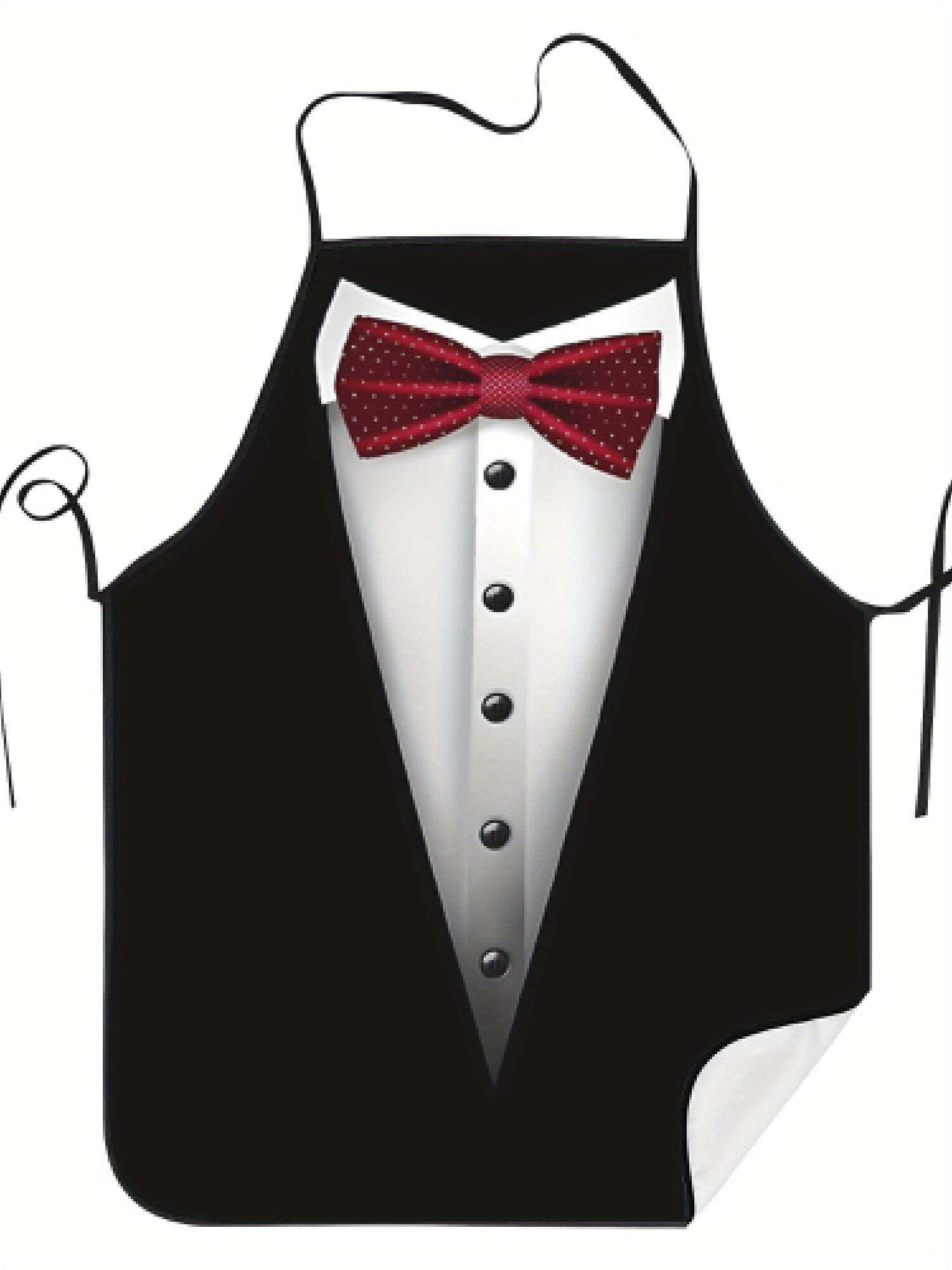 Men Formal Wear Black And White - مريلة طهاة رسمية بتصميم أنيق باللونين