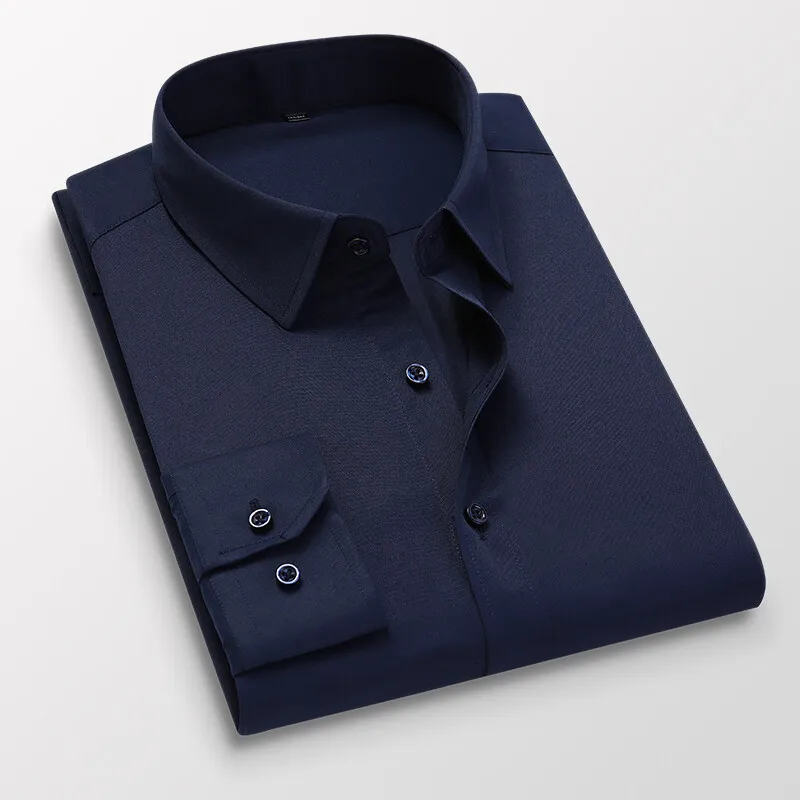 قمصان رجالية جديدة بأكمام طويل - مراجعة Men Formal Wear Black And White وسعره