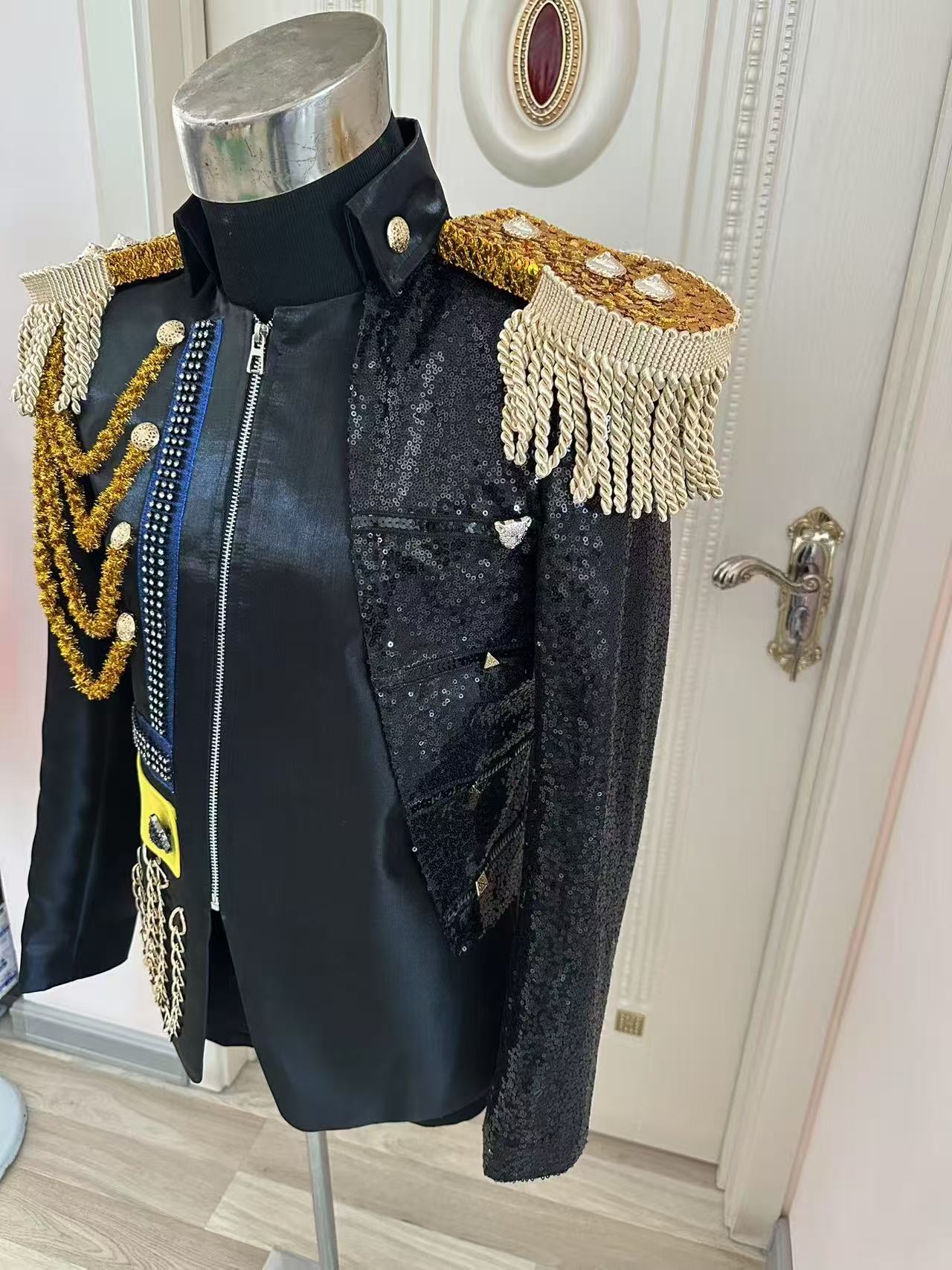 جديد الرجال شرابة سترة ملكية ح - مراجعة Men Formal Wear Wedding وسعره