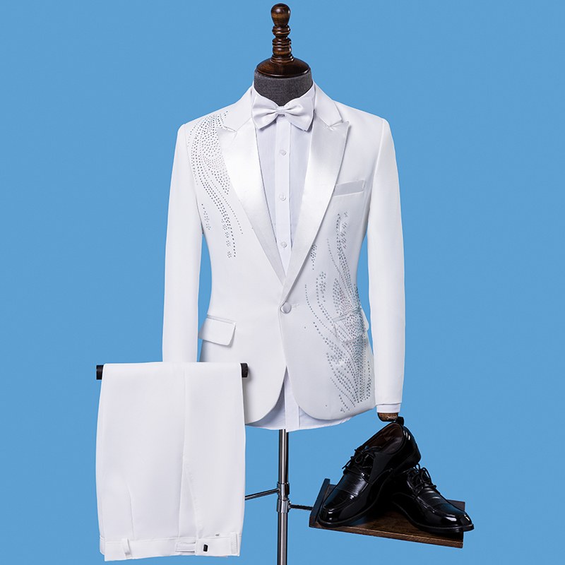 بدلة رسمية رجالية ضيقة مع سترة - مراجعة Men Formal Wear Black And White وسعره