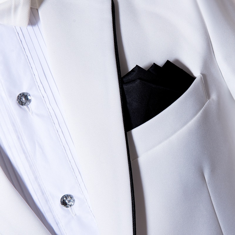 بدلة رجالية بيضاء جديدة للأعما - مراجعة Men Formal Wear Black And White وسعره