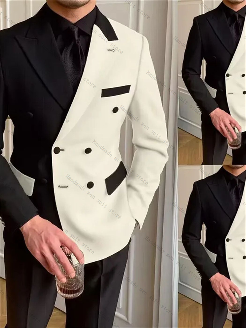 أسود أبيض الرجال الدعاوى 2 قطع - مراجعة Men Formal Wear Black And White وسعره