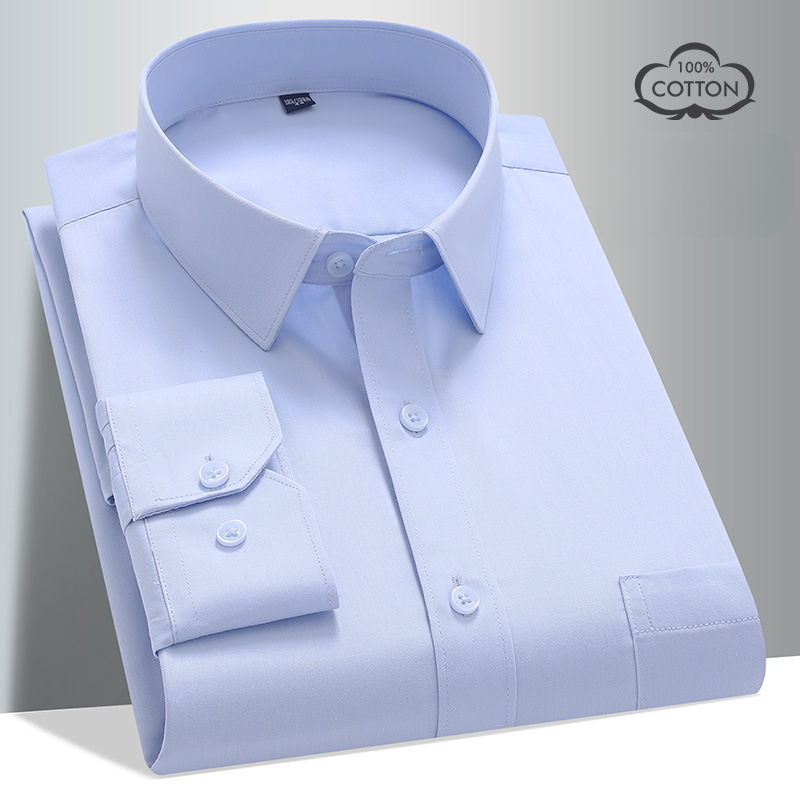 8XL 100 قميص قطني بكم طويل للر - مراجعة Men Formal Wear Black And White وسعره