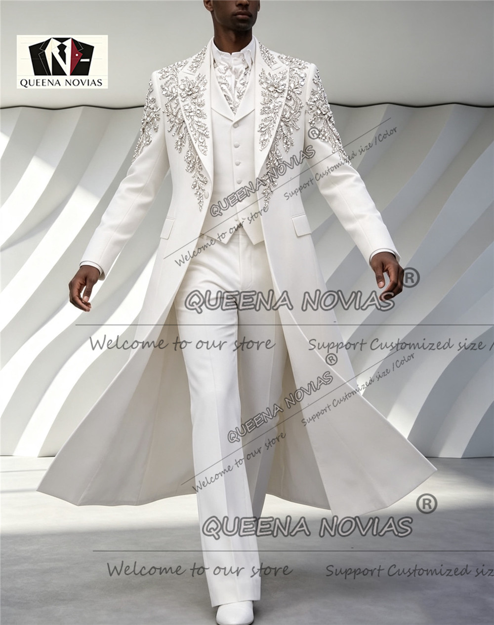 بدلة رجالية فاخرة لحفلات الزفا - مراجعة Men Formal Wear Wedding وسعره