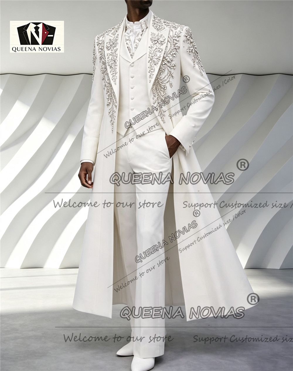بدلة رجالية فاخرة لحفلات الزفا - مراجعة Men Formal Wear Wedding وسعره