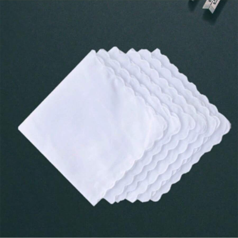 6 قطع/مناديل قطنية على شكل مرو - مراجعة Monogrammed Handkerchief وسعره