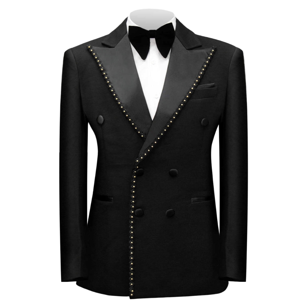 بدلة رسمية رجالية مزدوجة الصدر - مراجعة Men Formal Wear Wedding وسعره