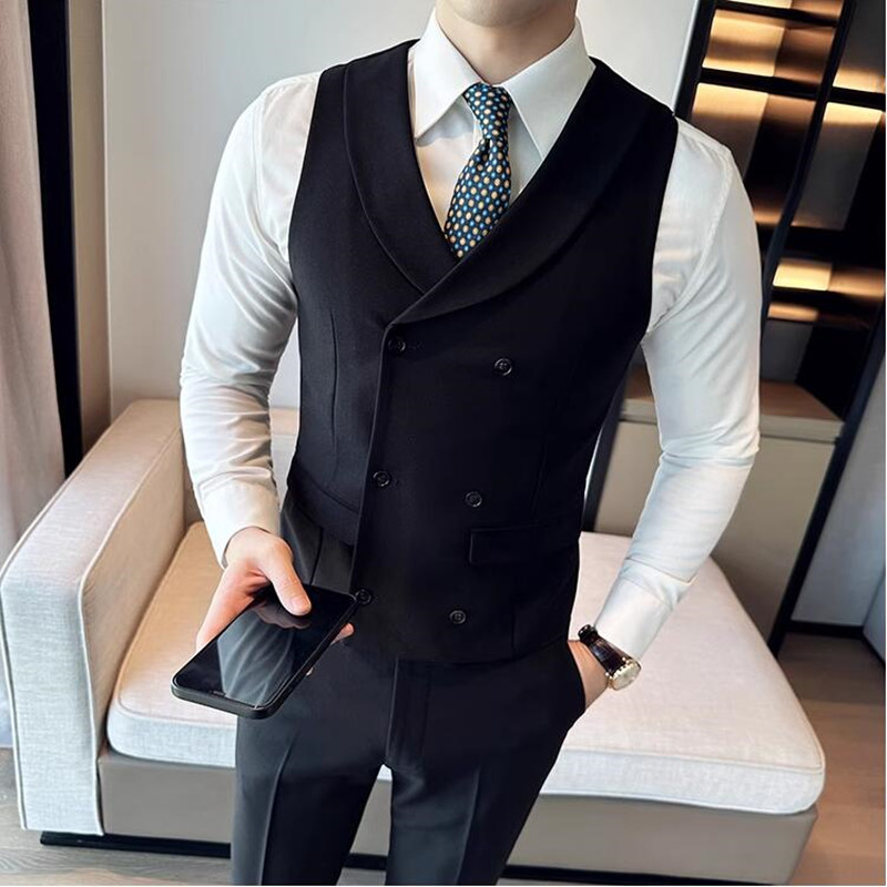 طقم بدلة رجالي (صدرية + بنطلون - مراجعة Men Formal Wear Wedding وسعره