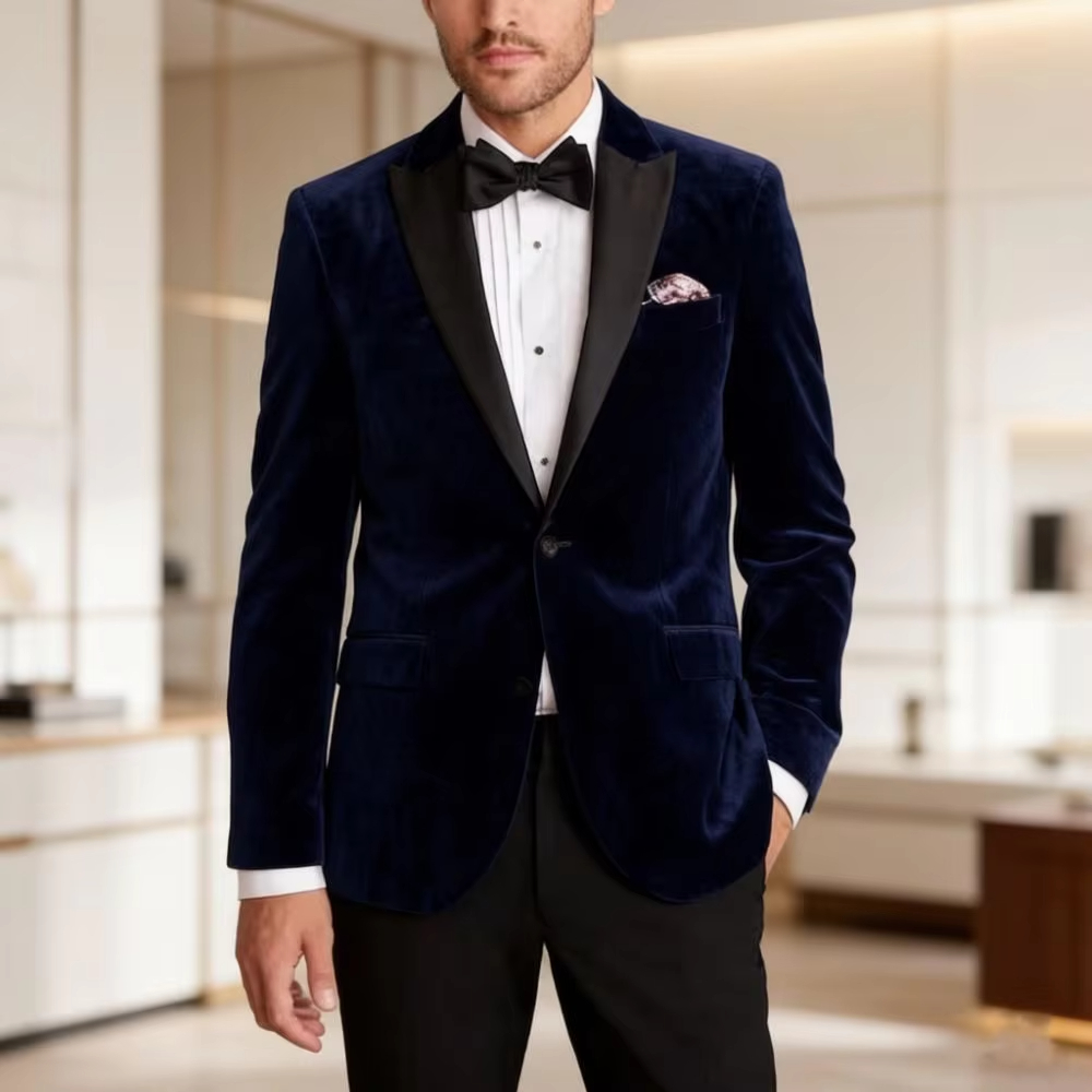 بدلة بليزر مخملية رسمية للرجال - مراجعة Men'S Formal Wear For Reception وسعره